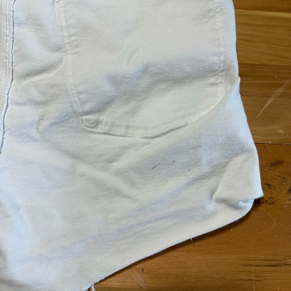 American Eagle Outfitters White Stretch Denim Shorts - Picture 7 of 7